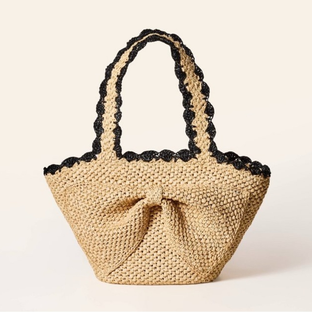 NWT Raffia Bow Tote Bag - kate spade new york x Target Natural